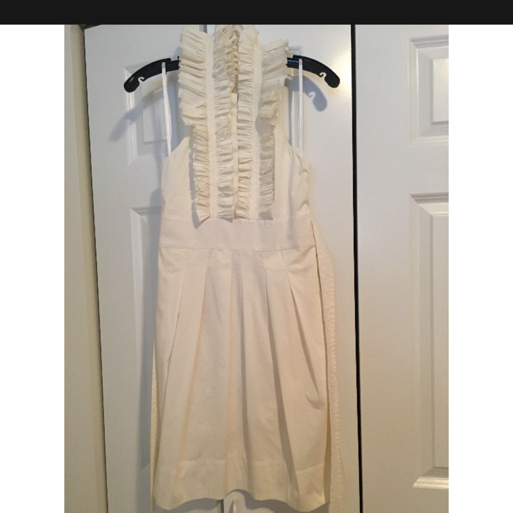 BCBG MaxAzaria Cream Cocktail Dress